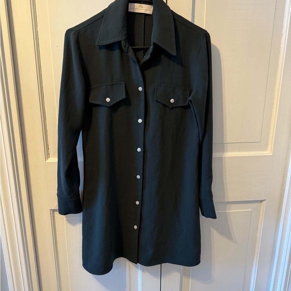 Amanda Uprichard Black Shirt Dress